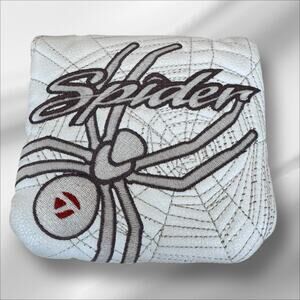 TAYLORMADE SPIDER WHITE PUTTER HEAD COVER golf headcover